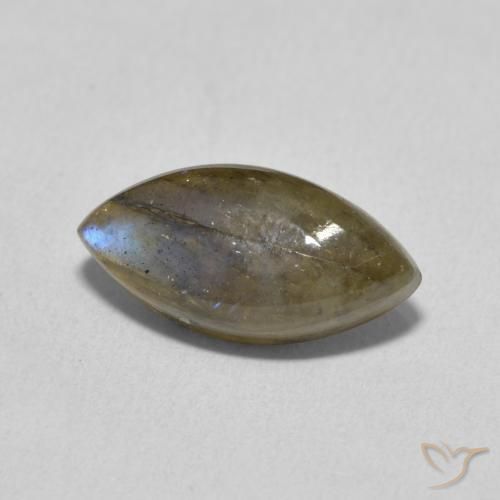 Labradorite Multicolore naturale da 3.31 ct, Taglio marquise, Traslucido