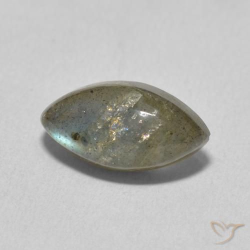 Labradorite Multicolore naturale da 2.57 ct, Taglio marquise, Traslucido