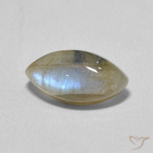 Labradorite Multicolore naturale da 2.37 ct, Taglio marquise, Traslucido