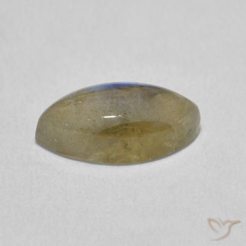 Labradorite Multicolore naturale da 2.37 ct, Taglio marquise, Traslucido