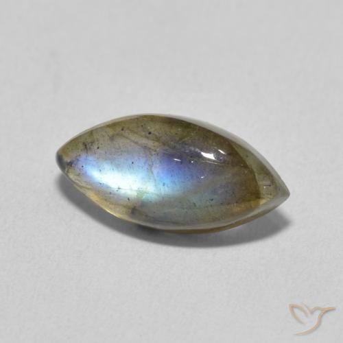 Labradorite Multicolore naturale da 3.35 ct, Taglio marquise, Traslucido