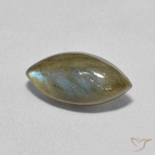 Labradorite Multicolore naturale da 3.30 ct, Taglio marquise, Traslucido