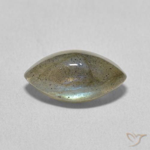 2.35ct Naturale Multicolore Labradorite, Taglio marquise, Traslucido