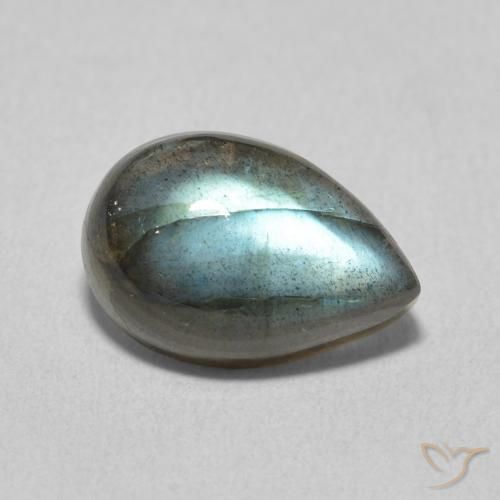 Labradorite Multicolore naturale da 3.72 ct, Forma a pera, Traslucido