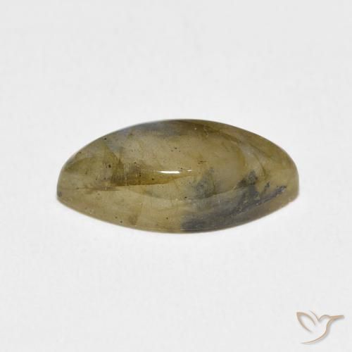 Labradorite Multicolore naturale da 4.70 ct, Taglio marquise, Traslucido