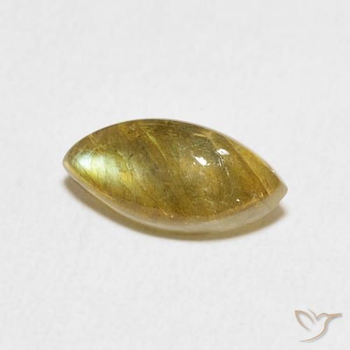 Labradorite Multicolore naturale da 1.91 ct, Taglio marquise, Traslucido