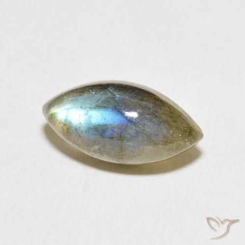 Labradorite Multicolore naturale da 5.28 ct, Taglio marquise, Traslucido