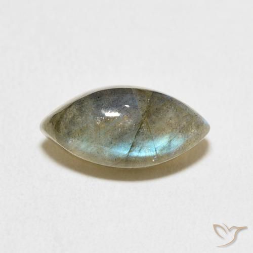 4.20ct Naturale Multicolore Labradorite, Taglio marquise, Traslucido