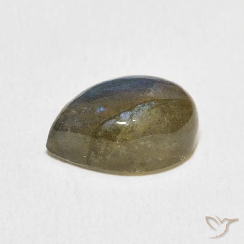 Labradorite Multicolore naturale da 4.16 ct, Forma a pera, Traslucido