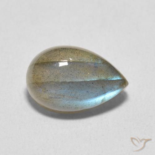 Labradorite Multicolore naturale da 3.97 ct, Forma a pera, Traslucido