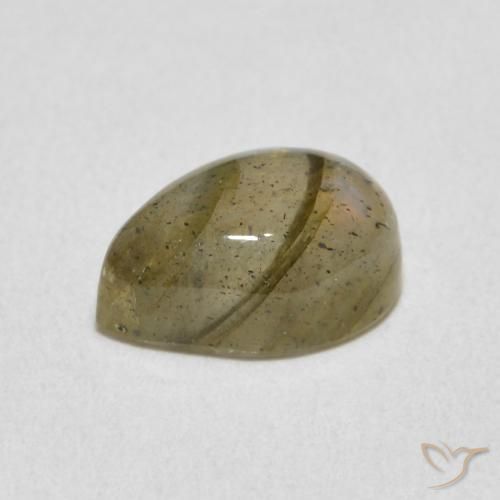 Labradorite Multicolore naturale da 2.33 ct, Forma a pera, Traslucido