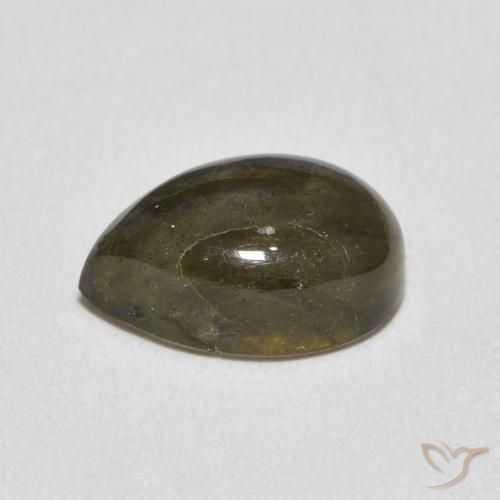 Labradorite Multicolore naturale da 3.60 ct, Forma a pera, Traslucido