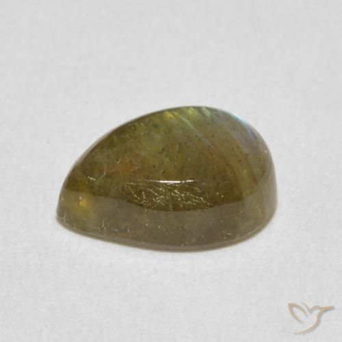 Labradorite Multicolore naturale da 2.38 ct, Forma a pera, Traslucido