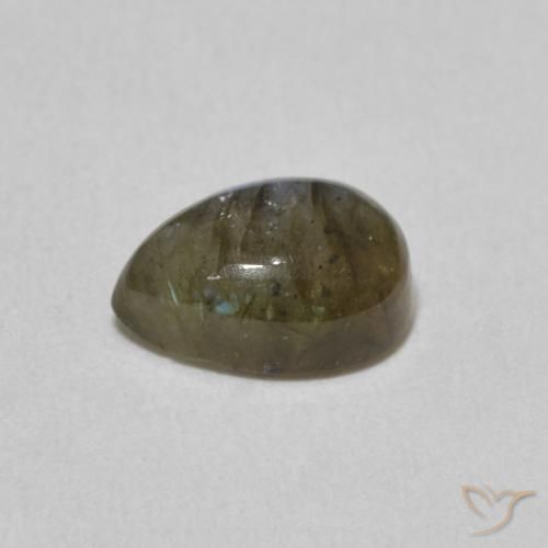 Labradorite Multicolore naturale da 1.80 ct, Forma a pera, Traslucido