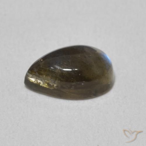Labradorite Multicolore naturale da 1.08 ct, Forma a pera, Traslucido