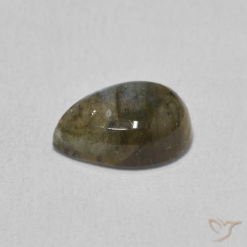 Labradorite Multicolore naturale da 1.58 ct, Forma a pera, Traslucido