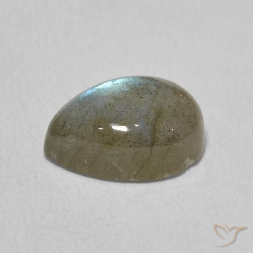 Labradorite Multicolore naturale da 2.42 ct, Forma a pera, Traslucido