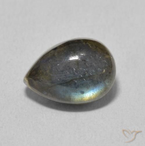 Labradorite Multicolore naturale da 2.68 ct, Forma a pera, Traslucido