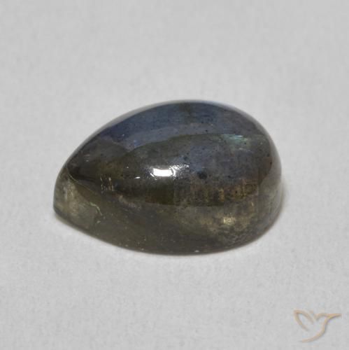 Labradorite Multicolore naturale da 2.68 ct, Forma a pera, Traslucido