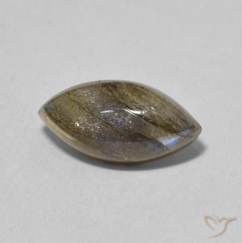 Labradorite Multicolore naturale da 3.25 ct, Taglio marquise, Traslucido