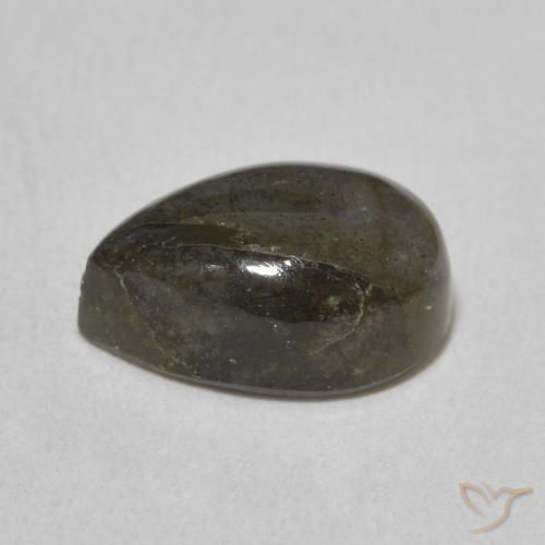 Labradorite Multicolore naturale da 4.06 ct, Forma a pera, Traslucido