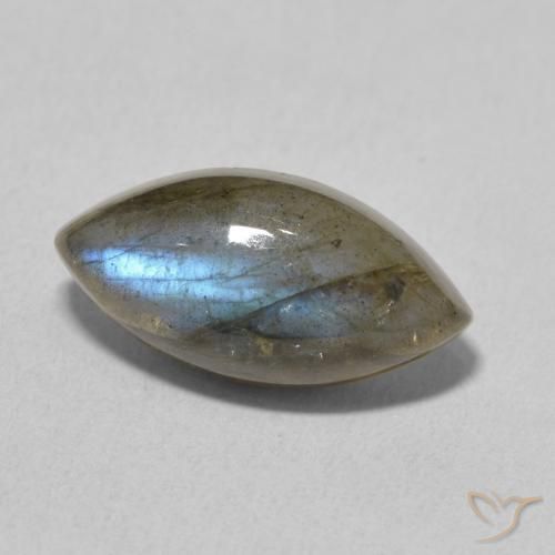 Labradorite Multicolore naturale da 5.37 ct, Taglio marquise, Traslucido