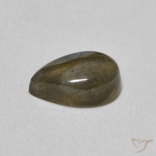 Labradorite Multicolore naturale da 1.05 ct, Forma a pera, Traslucido