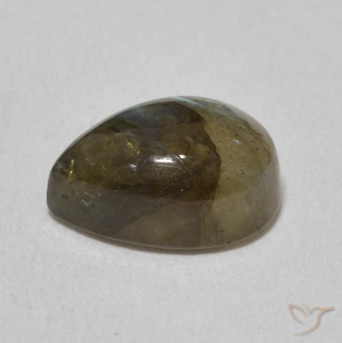 Labradorite Multicolore naturale da 2.48 ct, Forma a pera, Traslucido