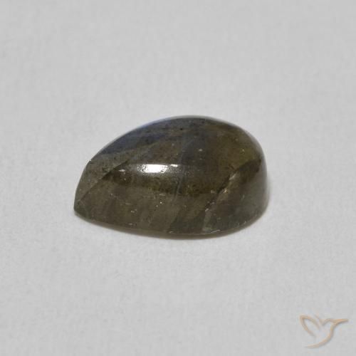 Labradorite Multicolore naturale da 2.18 ct, Forma a pera, Traslucido