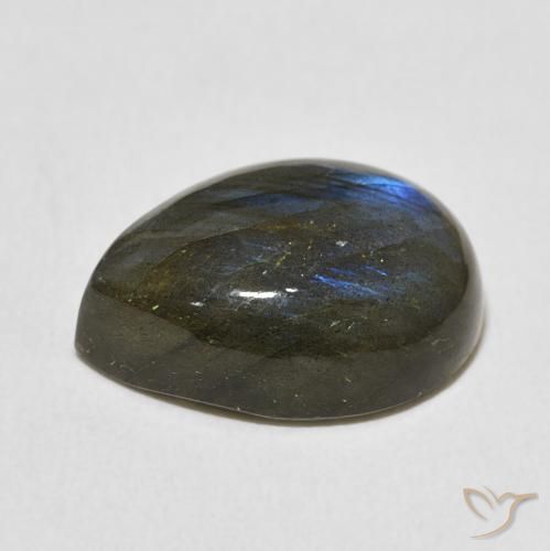 Labradorite Multicolore naturale da 9.42 ct, Forma a pera, Traslucido