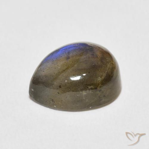Labradorite Multicolore naturale da 3.92 ct, Forma a pera, Traslucido