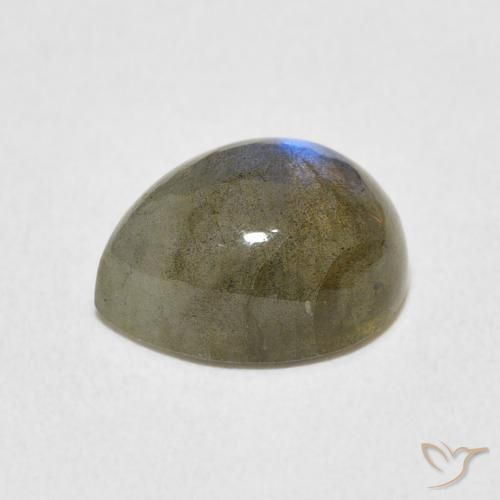 Labradorite Multicolore naturale da 4.03 ct, Forma a pera, Traslucido