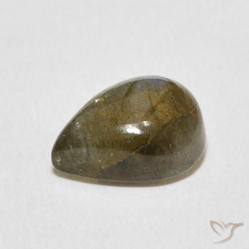 Labradorite Multicolore naturale da 2.65 ct, Forma a pera, Traslucido