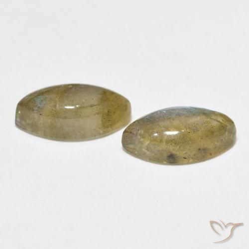 Gemme di Labradorite Multicolore naturale da 4.97 ct, Taglio marquise, Traslucido