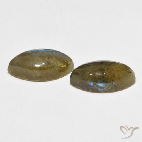 Gemme di Labradorite Multicolore naturale da 7.44 ct, Taglio marquise, Traslucido