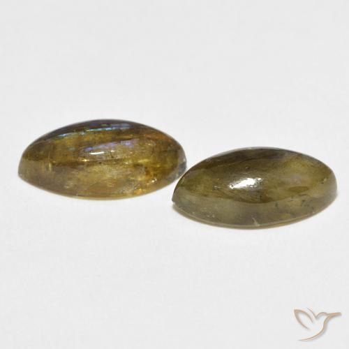Gemme di Labradorite Multicolore naturale da 6.65 ct, Taglio marquise, Traslucido