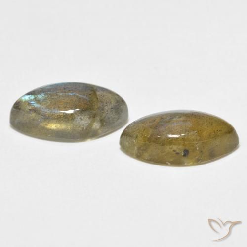 Gemme di Labradorite Multicolore naturale da 7.47 ct, Taglio marquise, Traslucido