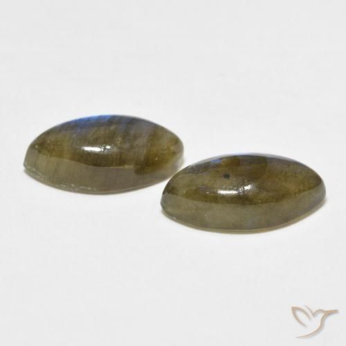 Gemme di Labradorite Multicolore naturale da 7.20 ct, Taglio marquise, Traslucido