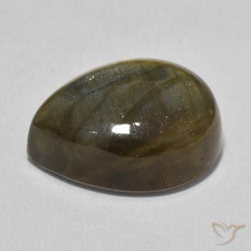 Labradorite Multicolore naturale da 11.00 ct, Forma a pera, Traslucido