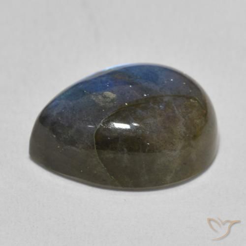 Labradorite Multicolore naturale da 10.20 ct, Forma a pera, Traslucido