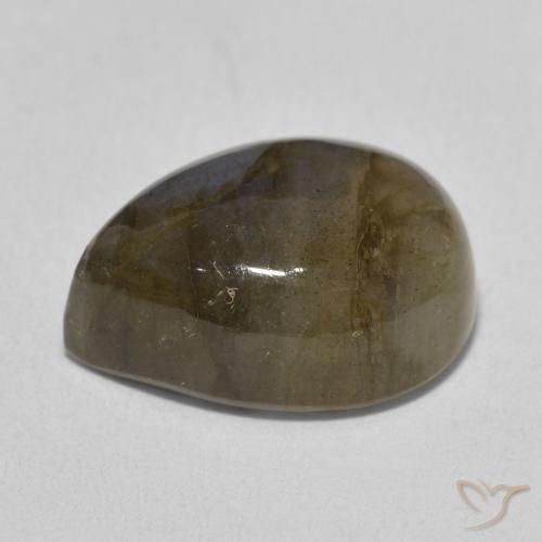 Labradorite Multicolore naturale da 10.41 ct, Forma a pera, Traslucido