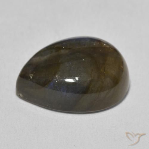 Labradorite Multicolore naturale da 9.73 ct, Forma a pera, Traslucido
