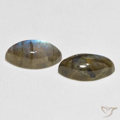 Gemme di Labradorite Multicolore naturale da 7.83 ct, Taglio marquise, Traslucido