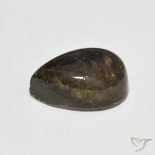 Labradorite Multicolore naturale da 3.95 ct, Forma a pera, Traslucido