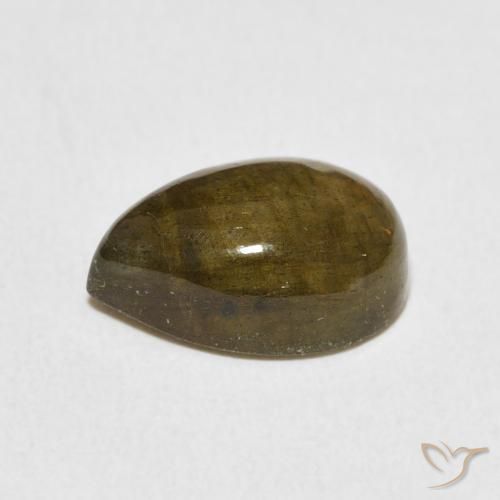 Labradorite Multicolore naturale da 3.87 ct, Forma a pera, Traslucido