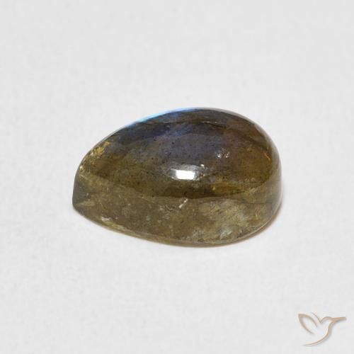 Labradorite Multicolore naturale da 2.73 ct, Forma a pera, Traslucido