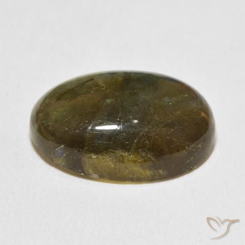 Labradorite Multicolore naturale da 12.53 ct, Ovale, Traslucido