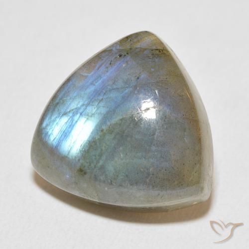 Labradorite Multicolore naturale da 19.83 ct, Taglio trillion, Traslucido
