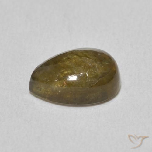 Labradorite Multicolore naturale da 2.30 ct, Forma a pera, Traslucido
