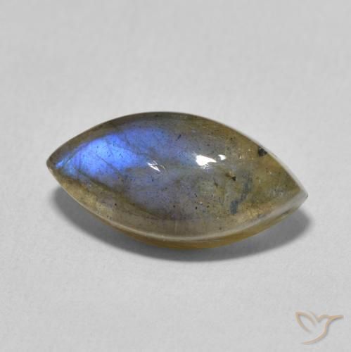 Labradorite Multicolore naturale da 5.38 ct, Taglio marquise, Traslucido